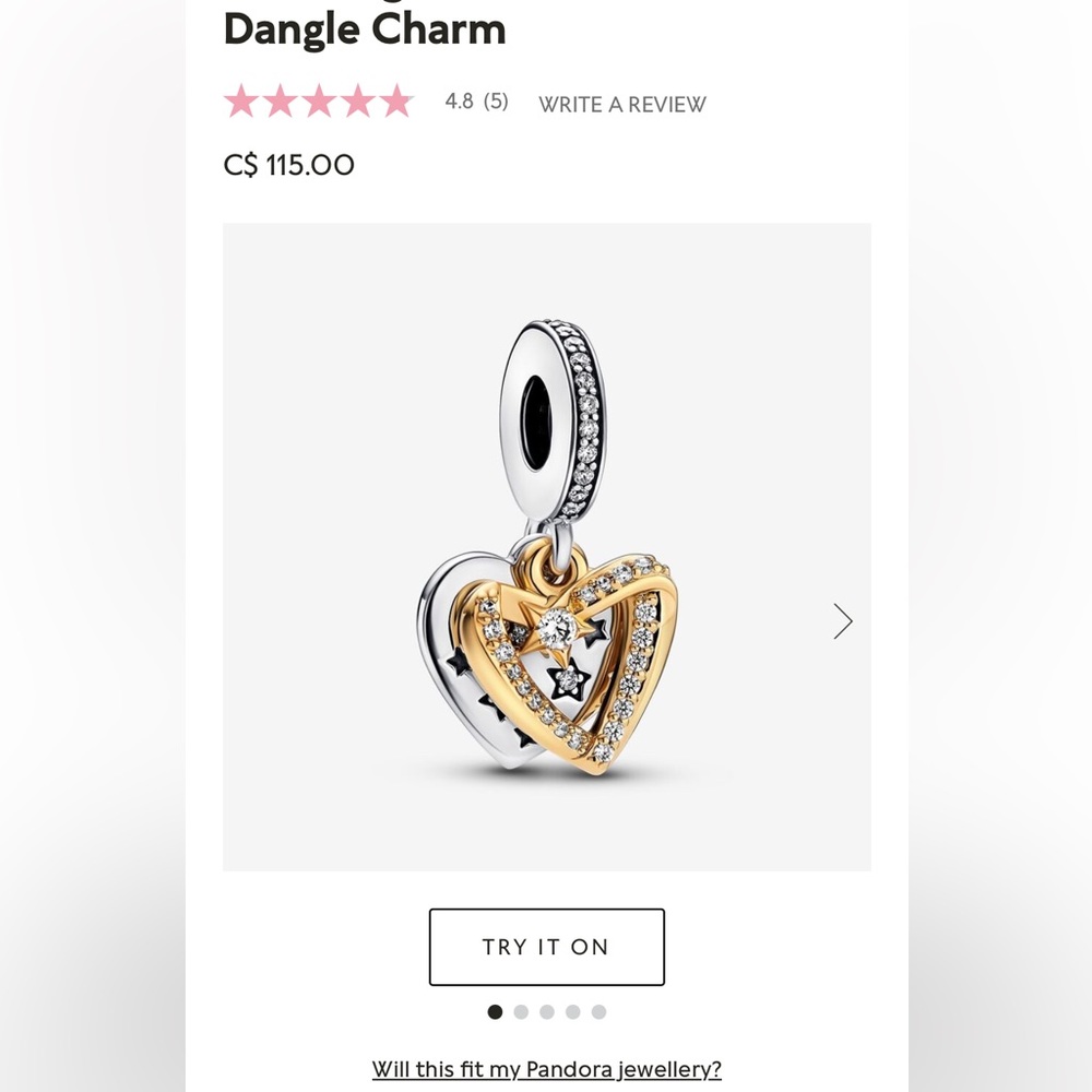 Pandora charm galaxy